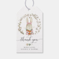 Vintage Rabbit Baby Shower Thank You Favors Gift T Gift Tags