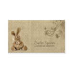 Vintage Rabbit Babysitting & Childcare Card Vintage Rabbit Babysitting & Childcare Card