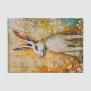 Vintage Rabbit Collage Tissue Paper