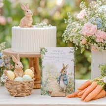 Vintage Rabbit Garden Baby Shower Game