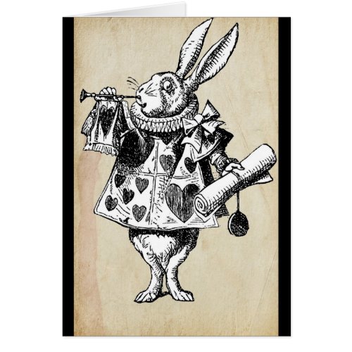 Vintage Rabbit in Hearts