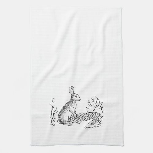 Vintage Rabbit Kitchen Towel