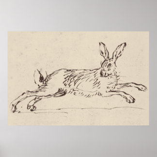 Vintage Rabbit Print