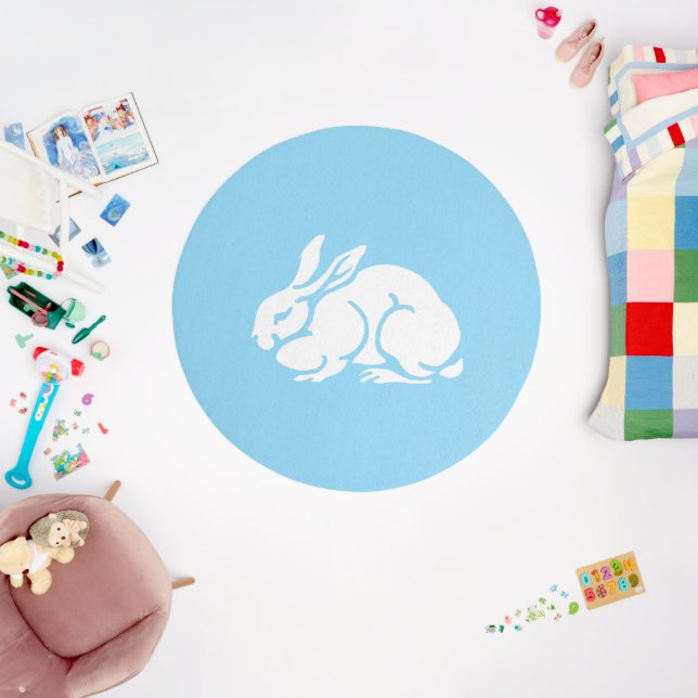 Vintage Rabbit Rug (Insitu (Babyroom))