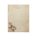 Vintage Rabbit Sketch Personalized Notepad at Zazzle