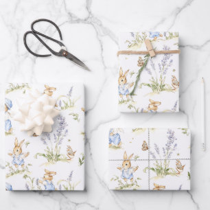 Vintage Rabbit Wrapping Paper, Bunny Gift Wrap