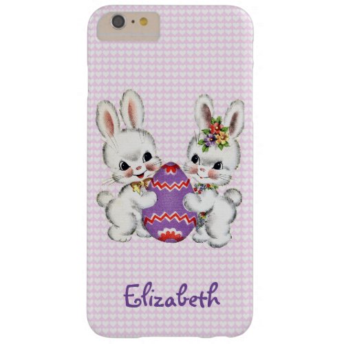 Vintage Rabbits With Easter Egg Phone Case