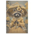 Vintage Raccoon Charming Lady Raccoon Decoupage