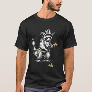 Vintage Raccoon Cowboy Cowgirl Trash Panda Racoon T-Shirt