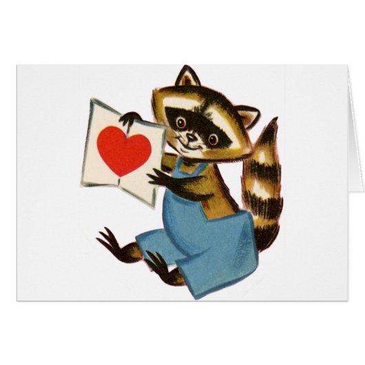 Vintage Raccoon Love (Front Horizontal)