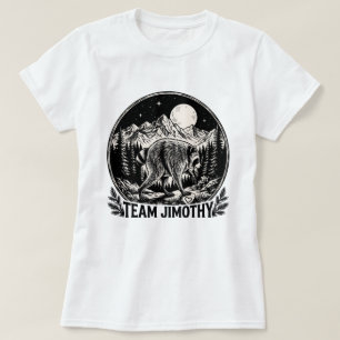 Vintage Raccoon Nature Shirt Team Jimothy Graphic
