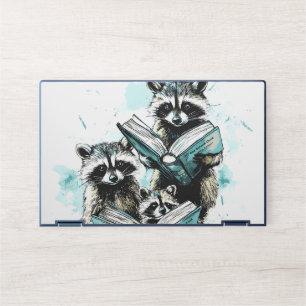 Vintage Raccoon Readers Club HP Laptop Skin