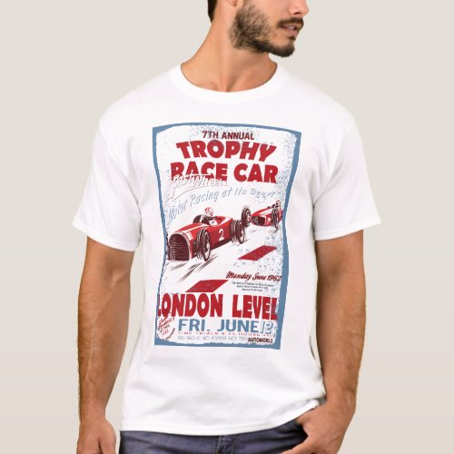 Vintage race car and motorcycle for printing03 T_Shirt