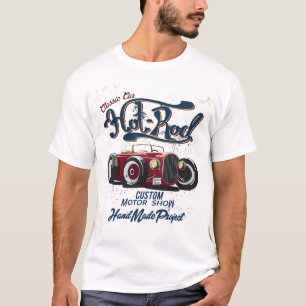 Vintage race car and motorcycle for printing07 T-Shirt