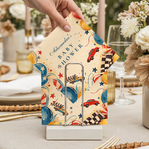 Vintage Race Car Baby Shower Napkins