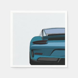 Vintage Race Car Birthday Party Napkins