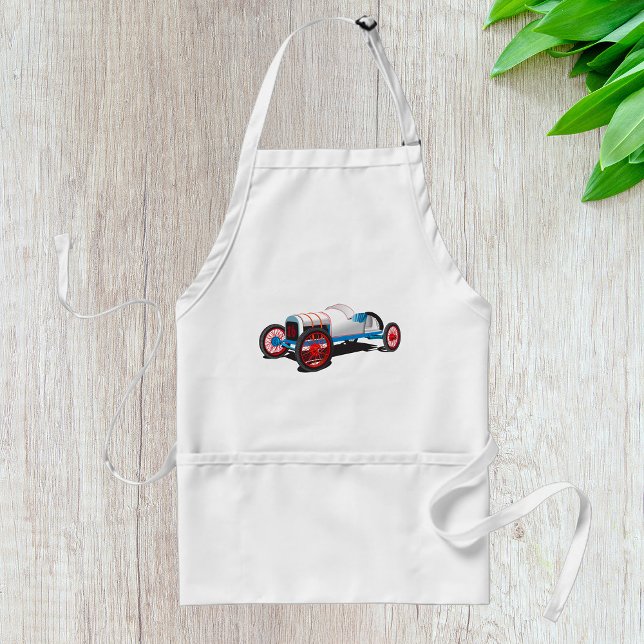 Vintage Race Car Classic Auto Adult Apron (Creator Uploaded)
