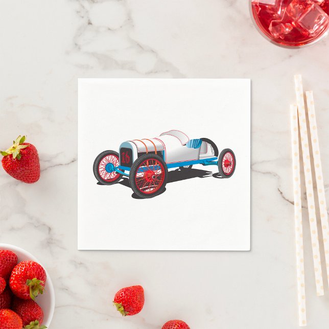 Vintage Race Car Classic Auto Napkins (Creator Uploaded)