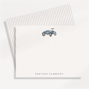 Vintage Race Car Nursery Note Card