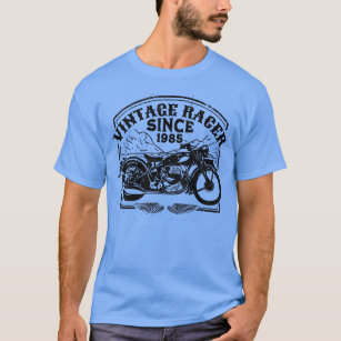 Vintage Racer Since 1985 Retro Motorbike  Motorcyc T-Shirt