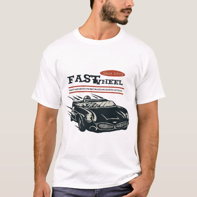 Vintage Racer Speed T-Shirt (Front)
