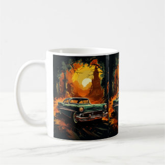 Vintage Racer Sunset Coffee Mug