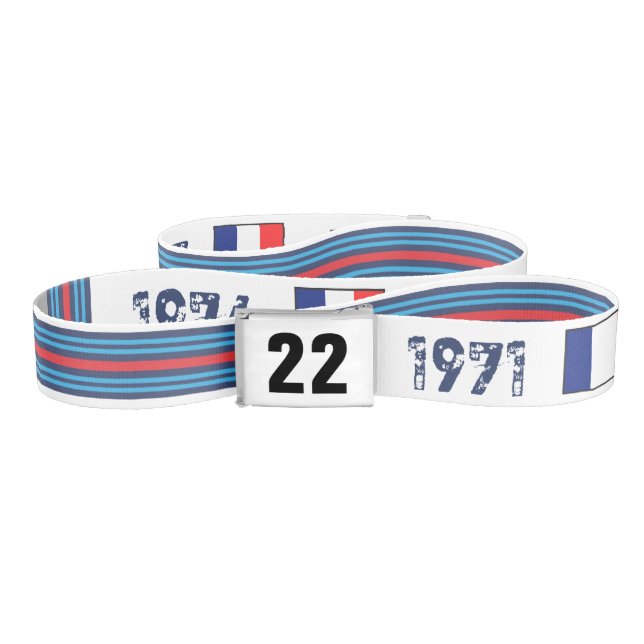 VINTAGE RACING BELT (Zig-Zag)