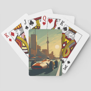 Vintage Racing Car in Toronto Poker Cards