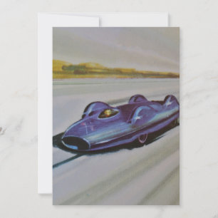 Vintage Racing Car Invitation