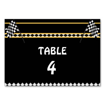 Vintage Racing Car Table Seating Numbers Table Number by Spice at Zazzle