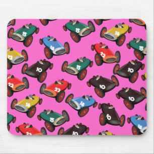 Vintage Racing Cars Mouse Pad