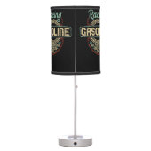 Vintage Racing logo design Table Lamp (Back)