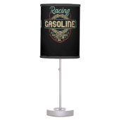 Vintage Racing logo design Table Lamp (Front)