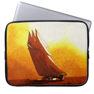 Vintage Racing Yacht Computer Sleeve