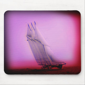 Vintage Racing Yacht Mouse Pad
