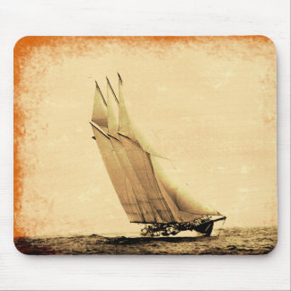 Vintage Racing Yacht Mouse Pad