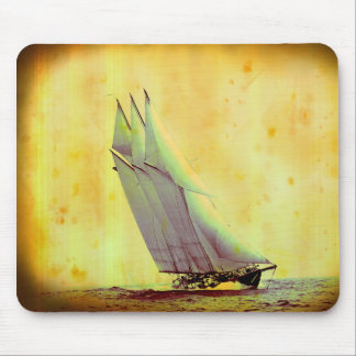 Vintage Racing Yacht Mouse Pad