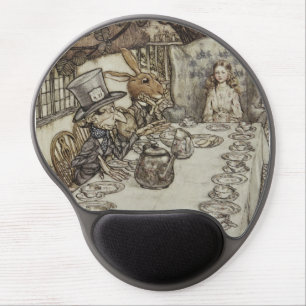 Vintage Rackham Mad Tea Party Alice in Wonderland Gel Mouse Pad