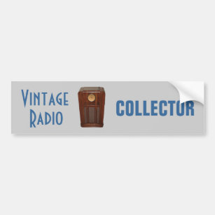 Antique Radio Bumper Stickers, Decals & Car Magnets | Zazzle