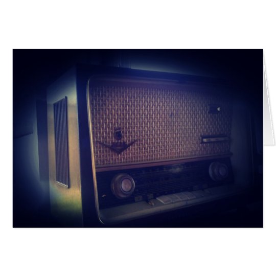 Vintage Radio Card