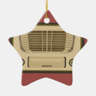 Vintage Radio Ceramic Ornament