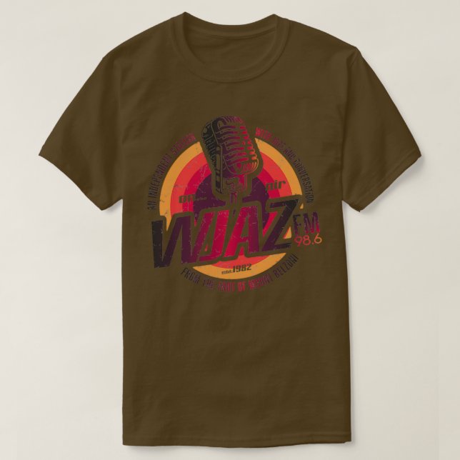 Vintage Radio Design WJAZ T-Shirt (Design Front)