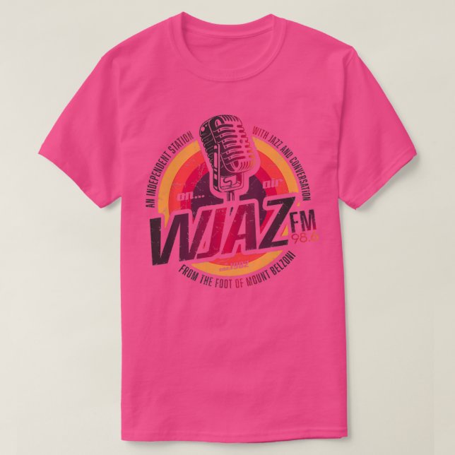 Vintage Radio Design WJAZ T-Shirt (Design Front)