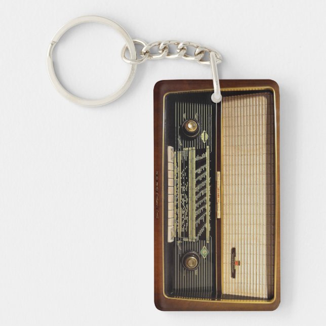 Vintage Radio Keychain (Front)