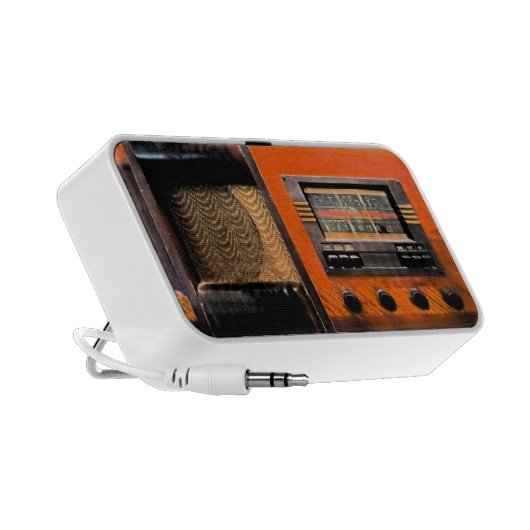 Vintage Radio Portable Speaker (Side)
