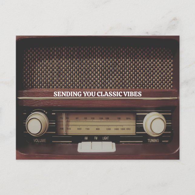 Vintage Radio Postcard (Front)
