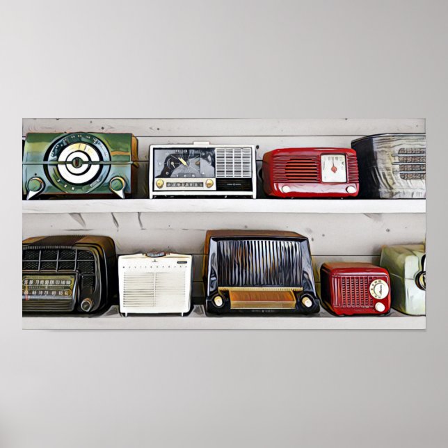 Vintage Radios Poster (Front)