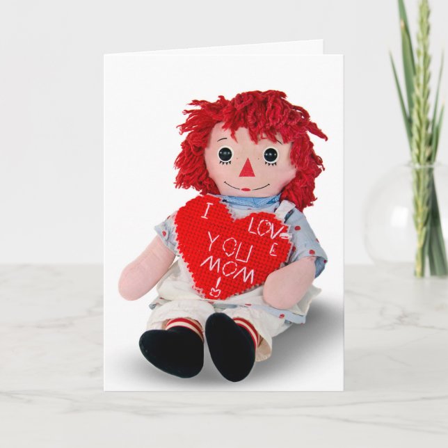 vintage rag doll for Mother's Day Card (Front)