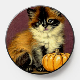 Vintage Ragdoll Halloween Cat PopSocket