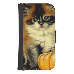 Vintage Ragdoll Halloween Cat Galaxy S4 Wallet Case